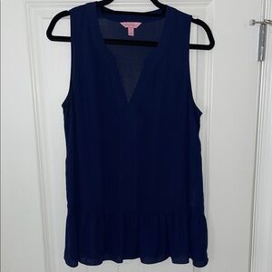 Lilly Pulitzer Navy Sleeveless Tank